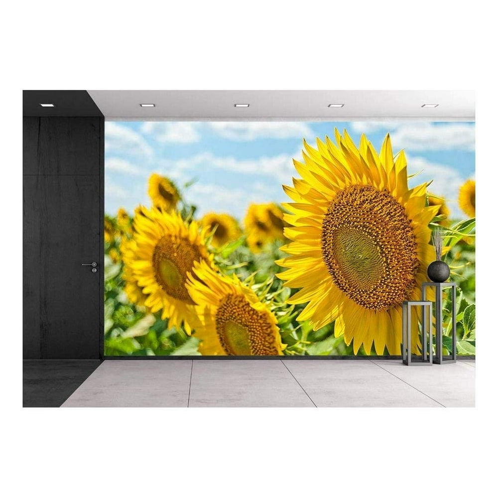Wall26 Sunflower Peel & Stick Wallpaper, 66x96 inches - Walmart.com