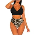 thumbnail image 2 of Bikini cómodo para mujer, conjunto sólido, traje de baño de dos piezas con sujetador relleno, traje de baño, ropa de playa OAVQHLG3B Store  lin121212, 2 of 4