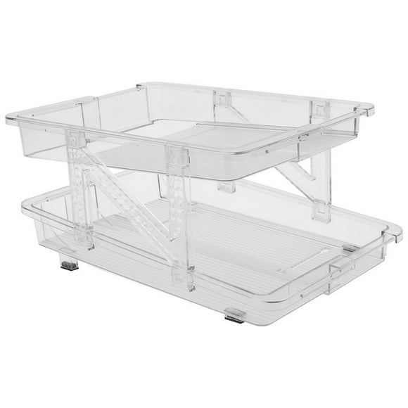 Beverage Holder for Refrigerator Automatic Rolling Refrigerator Organizer Box for Pantry Fridge Cabinets Cupboard Kitchen