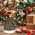 thumbnail image 6 of Fuzoiu Leopard Print-1 Print Santa Hat Christmas Hat for kids,Santa Hats with Pompom, Unisex Xmas Holiday Hat for Christmas New Year Festive Party Supplies, 6 of 6