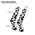 thumbnail image 5 of Daiia Sports Socks Milk Cow Printed Novelty Crew Socks for Men Women Knee High Socks Cotton Socks Soft & Breathable Support Unisex Socks, 5 of 9