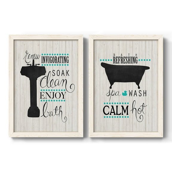Invigorating Soak - Premium Framed Canvas 2 Piece Set - Ready to Hang