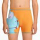 thumbnail image 4 of Bañador corto deportivo infantil con cintura elástica estampada y parte delantera plana, incluye gorro de natación a juego. Bañador de poliéster para niño., 4 of 6