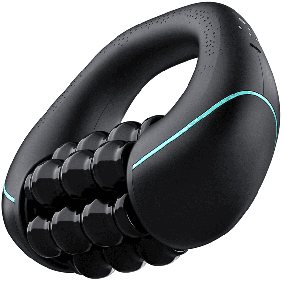 Charefin Electric Handheld Muscle Massager, Brushless Motor Deep Tissue Fascia Massage Tool, Ergonomic Handle for Neck Back Leg, Soreness Relief Post-Workout Recovery