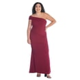 thumbnail image 4 of Plus Size Formal One Shoulder Mermaid Maxi Dress, 4 of 11