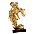 thumbnail image 2 of Figuras de resina de pareja besándose, adornos, esculturas, regalos europeos, estatuas para el hogar. dorado, 2 of 4