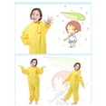thumbnail image 3 of shoper Toddler Kids Rain Suit for Boys Girls One Piece Raincoat Hoodie Waterproof Coverall Lightweight Rain Jacket 2-13 Years, 3 of 6