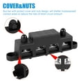 thumbnail image 3 of EIMELI 4 Post Battery Terminal Distribution Block 250A 48V Professional Power Distribution Block with Cover M8 M10 Stable Busbar Distributor Block High Current Wiring Stud for Car Boat RV, 3 of 10