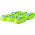 thumbnail image 1 of Juego de 6 correas de amarre con hebilla, cinturón de bloqueo por apriete, correas de fijación máx. 250 kg, según, longitud 4 m ancho 25 mm, en una sola pieza, amarillo fluorescente, 1 of 4