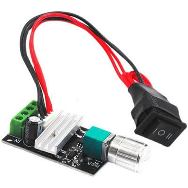 Módulo controlador de velocidad del motor DC6-28V PWM Controlador de velocidad del motor 6V 12V 24V 28V JShteea Libre de BPA