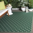 thumbnail image 2 of SAFAVIEH Terrace Kelleh Geometric Indoor/Outdoor Area Rug, Dark Green/Light Green, 8' x 10', 2 of 10