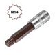 thumbnail image 3 of Uxcell 1/2-Inch Drive 14mm Triple Square Spline Bit Socket Extra Largo, Acero S2, 3 of 6