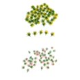 thumbnail image 1 of 100pc falso árbol de flores en miniatura DIY paisaje tren árboles decoración de construcción, 1 of 9