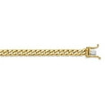 thumbnail image 3 of 14K Yellow Gold 6.8mm Hand-polished Flat Beveled Curb Link Bracelet 9 Inch, 3 of 5