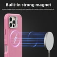 thumbnail image 6 of Case For iPhone 13 6.1 inch, Shockproof Rugged Protection With Camera Stand and Wireless Charging MagSafe Phone Case for iPhone 13 , Pink, 6 of 6