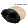 thumbnail image 4 of Unisex Soft Warm Winter Insulated Knitted Beanie with Plush Lining WN5692 -2, 4 of 4