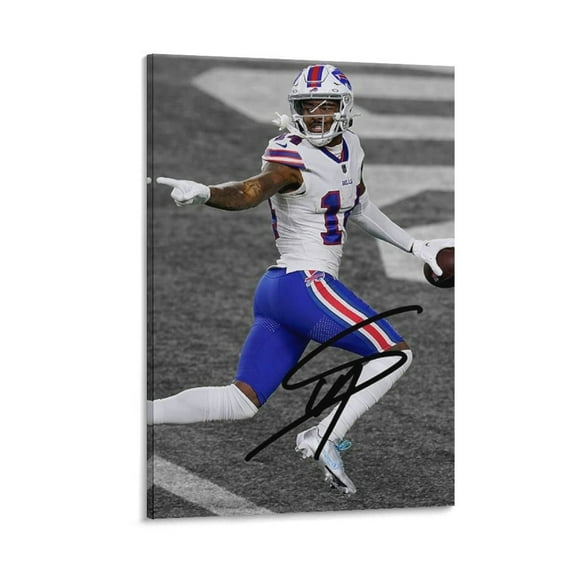 Stefon Diggs Canvas Poster Posters Wall Art Painting Canvas Gift Living Room Prints Bedroom Decor Poster Artworks 12x18inch(30x45cm)