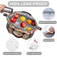 thumbnail image 3 of Pioneer Flower Floral Print Pattern Womens Lunch Box for Work,Insulated Large Lunch Bag,Leakproof Adult Lunch Bag for Work,Beach,Travel,Picnic,Camping, 3 of 6