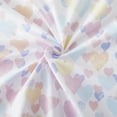 thumbnail image 2 of Kids Fun & Bright Printed Microfiber Sheet Sets, Ultra Soft Fitted Sheets with Straps - Vintage Hearts, Full Size, 2 of 5