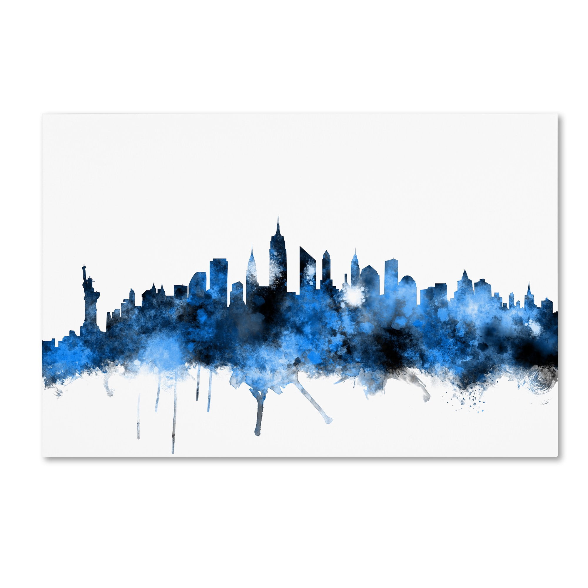Trademark Fine Art "New York Skyline II" Canvas Art by Michael Tompsett