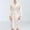 White, variant on Men Solid Color Bathrobe With Waist Tie & Side Pockets, Loose Fit Soft Lightweight Full Length Nightgown Robe For Spa Shower Home Loungewear Navy L