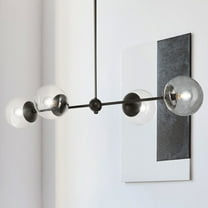 Luxury Minimalist Chandelier, Matte Black, UHP4452