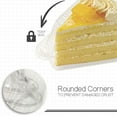 thumbnail image 3 of 50Pcs Cake Slice Containers with Hinged Lid,Disposable Pie Slice Boxes,Individual Cheesecake Containers,Cake Carriers, 3 of 7