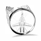 thumbnail image 1 of Anillo de compromiso de boda de amor ajustable Unbranded M, 1 of 3