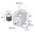 thumbnail image 4 of S SERENABLE Car Modification General Auxiliary Reuseable Fuel Tank 2L Aluminum Alloy with 2L, 4 of 9