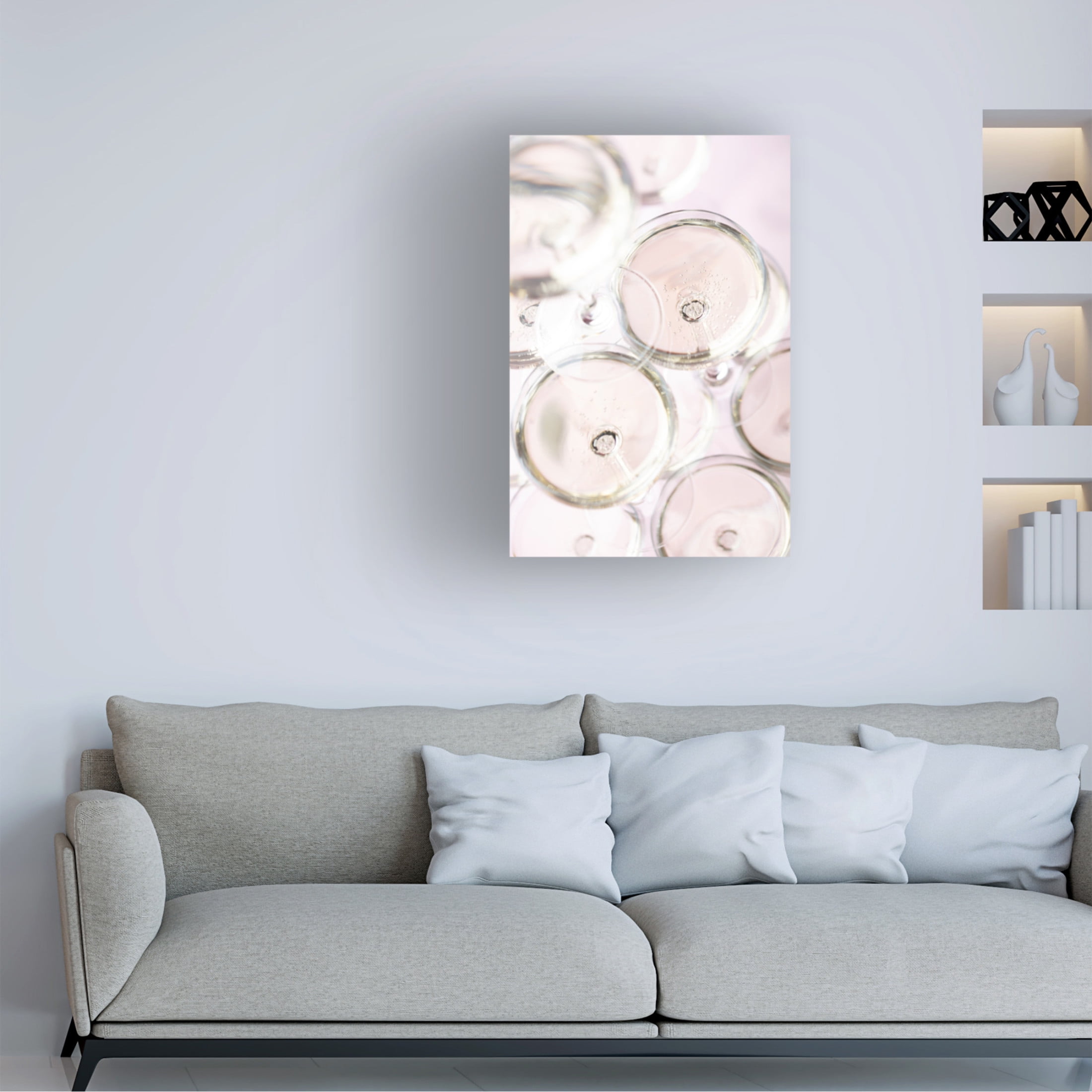 Trademark Fine Art Pictufy Studio Champagne Tower 3 Canvas Wall Art