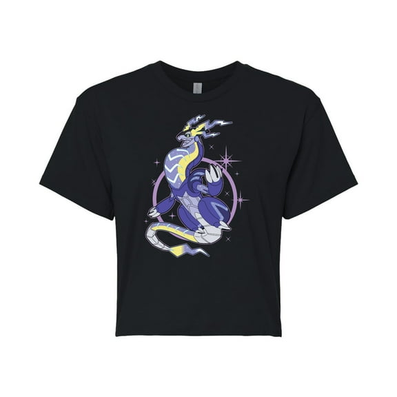 Pokémon - Miraidon Elements - Juniors Cropped Cotton Blend T-Shirt