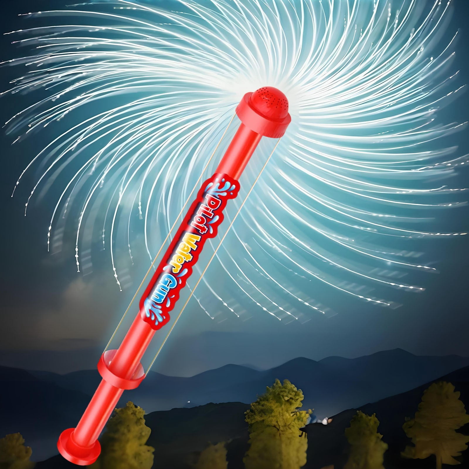 Kozzylandra Firework Water Gun for Kids & Adults, 3PCS Large Water Squirter Toy, Best Summer Water Blaster with Fireworks Spray Effect, Easy Fill for Beach Pool Backyard Party Outdoor Fun, 20.5"