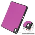 thumbnail image 6 of Mantto Smart Case for iPad 10.9-inch 2022, Soft TPU Frosted Back Cover Slim Shell Protective Case with Stand Auto Sleep/Wake Case for Apple iPad 10th Generation 10.9" 2022, Purple, 6 of 7