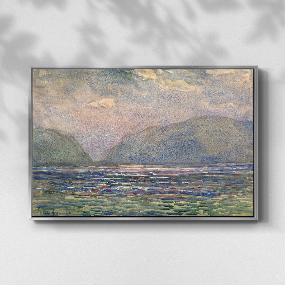 Vintage Landscape-CXXXVI By Wexford Home Framed in Silver Wood Gallery Wrapped Canvas 27 in. x 41 in.