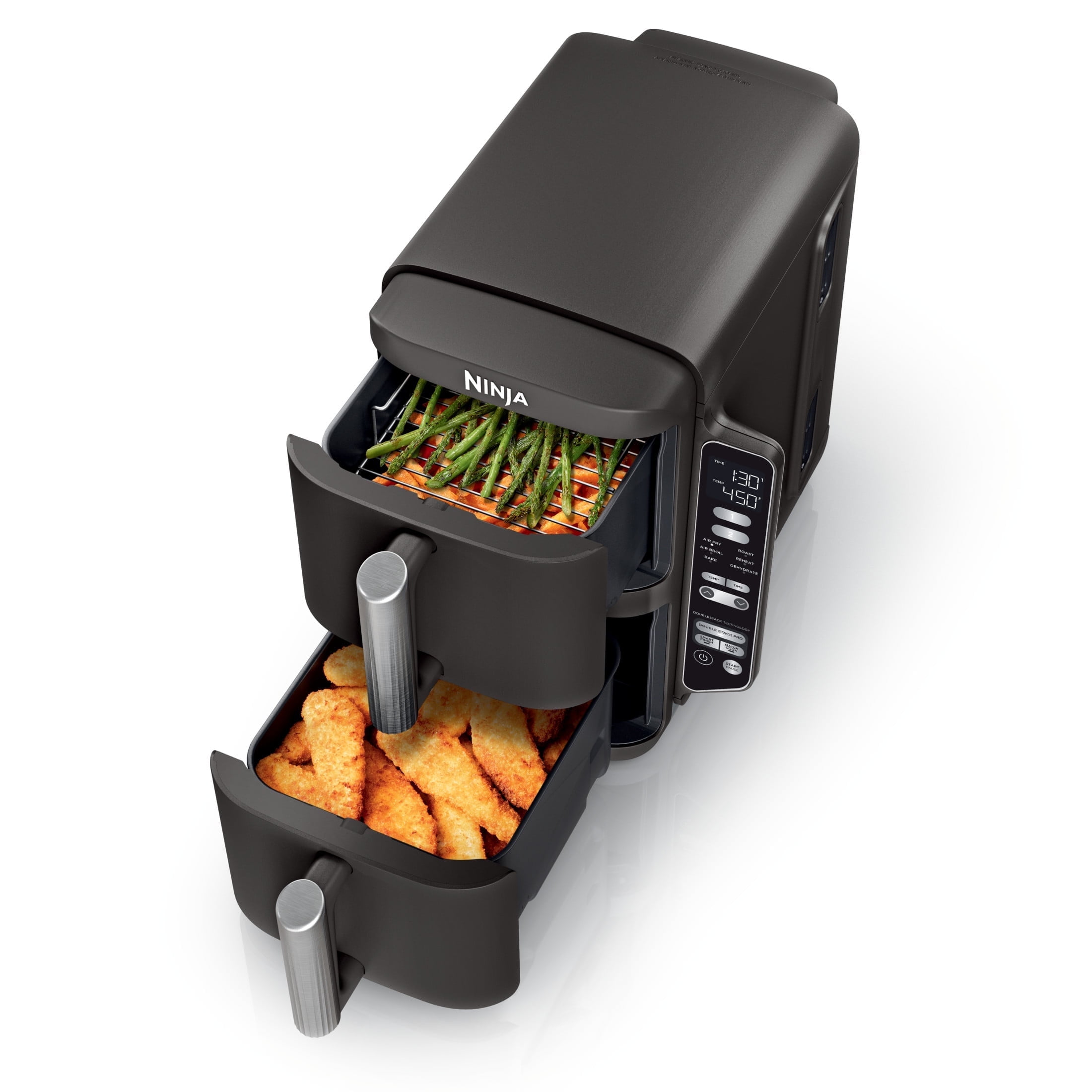 Ninja Foodi XL 2-Basket , 10 QT Air Fryer DZ300 - Walmart.com