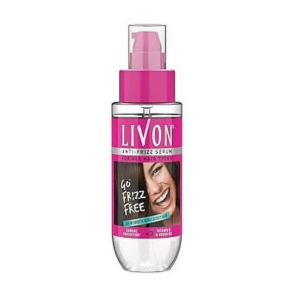 Livon Serum for Women & Men|All Hair Types for Frizz-free, Smooth & Glossy Hair |With Argan Oil & Vitamin E |100ml