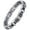Silver, variant on Mens Magnetic Bracelets, Classic Balck Titanium Stainless Steel Bracelet with Natural Hematite Magnet Stones,Men's Jewelry Gifts, 8.66 inch
