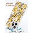 thumbnail image 4 of Yellow Melting Face Clear Case for iPhone 14 Pro,Aesthetic Art Design Case for Men Women,Unique Soft Transparent TPU Bumper Case Cover, 4 of 5