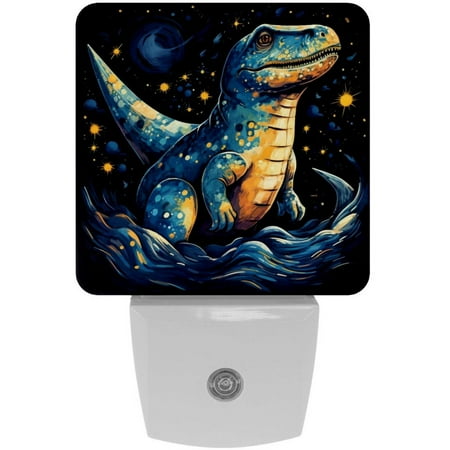 

Starry Sky Dinosaur Square LED Night Lights - Small Portable and Energy-Efficient Illumination Solution for Any Room - Ideal for Nightstands Bedrooms and Dorms