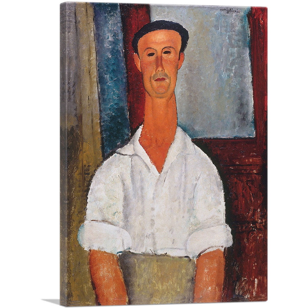ARTCANVAS Gaston Modot 1918 Canvas Art Print by Amedeo Modigliani