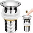 thumbnail image 2 of AMERTEER  Wash Basin Drain Pop-Up Stopper Bathroom Sink Bounce Filter Lavatory Vanity Tub Spring Loaded Cover Home Accessories, 2 of 2