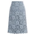 thumbnail image 2 of Riforla Women Lace Skirt A-Line Hollow Out Fitness SKirt Knee Length Plus SIze Skirt Women's Skirts Sky Blue XXXXXL, 2 of 2