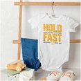 thumbnail image 4 of US Navy Hold Fast Sailors Are Forged Romper Boys or Girls Infant Baby Brisco Brands 18M, 4 of 6