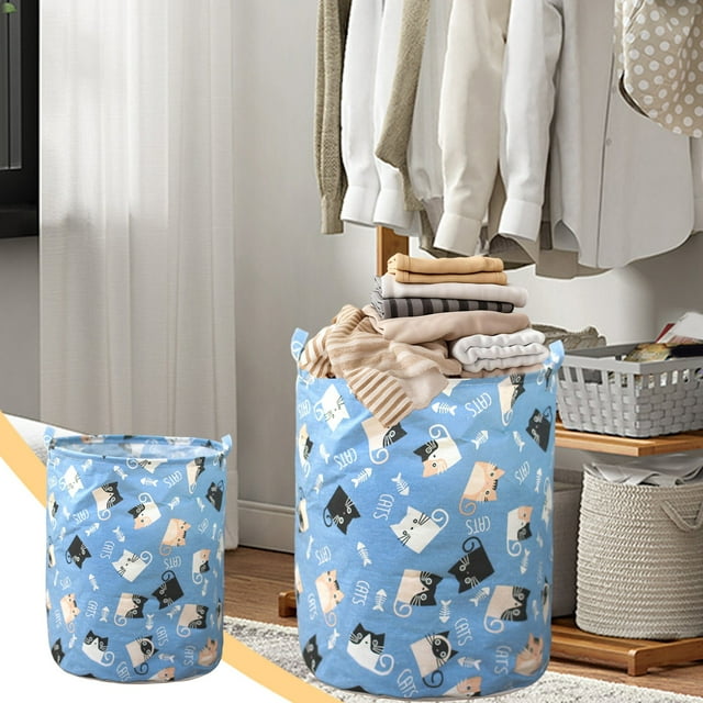 Xihbxyly Cesta de Almacenamiento Plegable, Cesta Grande para Ropa Sucia con Asa, Organizador de Tela Multicolor, Fácil de Transportar, Ligera y Portátil, Esencial para El Lavadero, Ideal para El Hoga