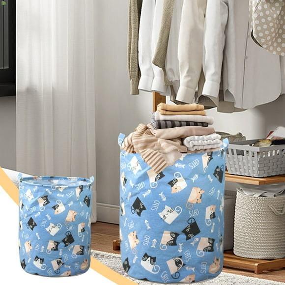 Xihbxyly Cesta de Almacenamiento Plegable, Cesta Grande para Ropa Sucia con Asa, Organizador de Tela Multicolor, Fácil de Transportar, Ligera y Portátil, Esencial para El Lavadero, Ideal para El Hoga