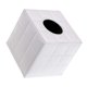thumbnail image 1 of Soporte para caja de pañuelos de papel para coche, soporte para toallas de papel, soporte de cuero blanco, 1 of 6