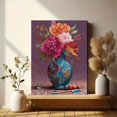 thumbnail image 6 of UXIEQU Vibrant Peony Flower Vase Canvas Art 15.75x11.81 Inches, 6 of 8