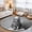 Gray, variant on Cat Drinking Coffee Washable Area Rug 2 x 3 ft Funny Animal Soft Non Slip Rugs Stain Repellent Indoor Felt Carpet for Living Dining Room Bedroom Home Office