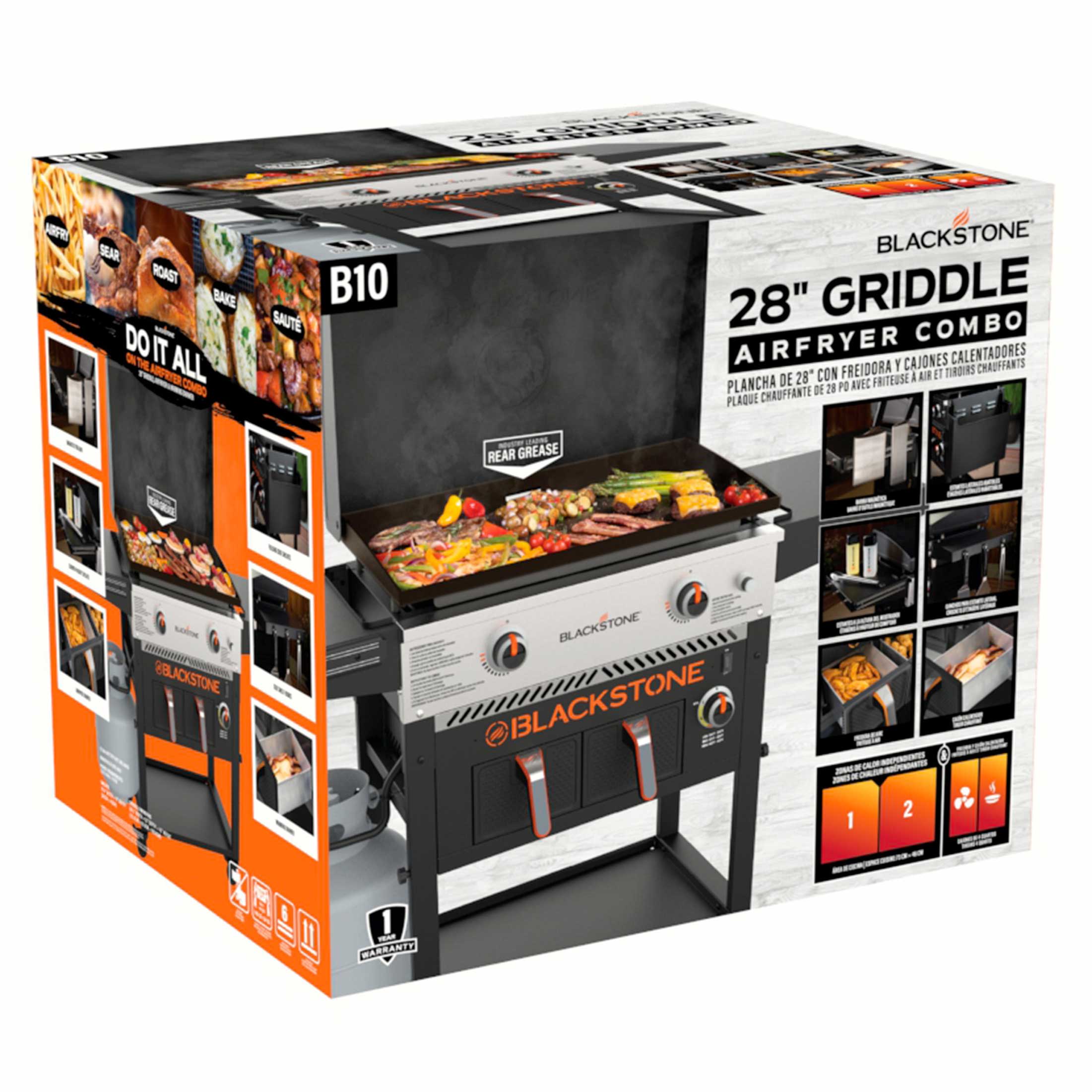 Blackstone 2-Burner 28" Propane Griddle with Air Fryer Combo - image 4 of 17