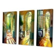 thumbnail image 3 of Designart "Blissful Sunlight at the Cottage I" Lake House Cottage Wall Art Set Of 3 - Traditional Yellow Gallery Wall Set For Home Decor, 3 of 6